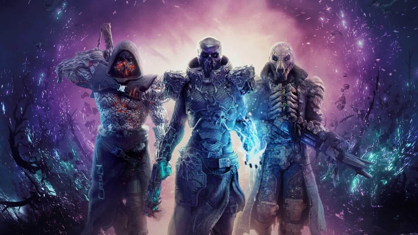 Обложка: постер игры Outriders