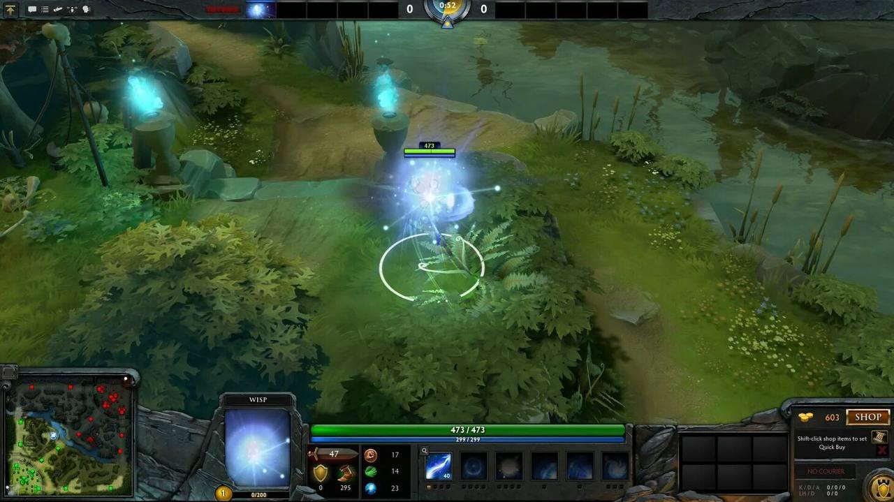 Обложка: скриншот из Dota 2 персонаж "Io"