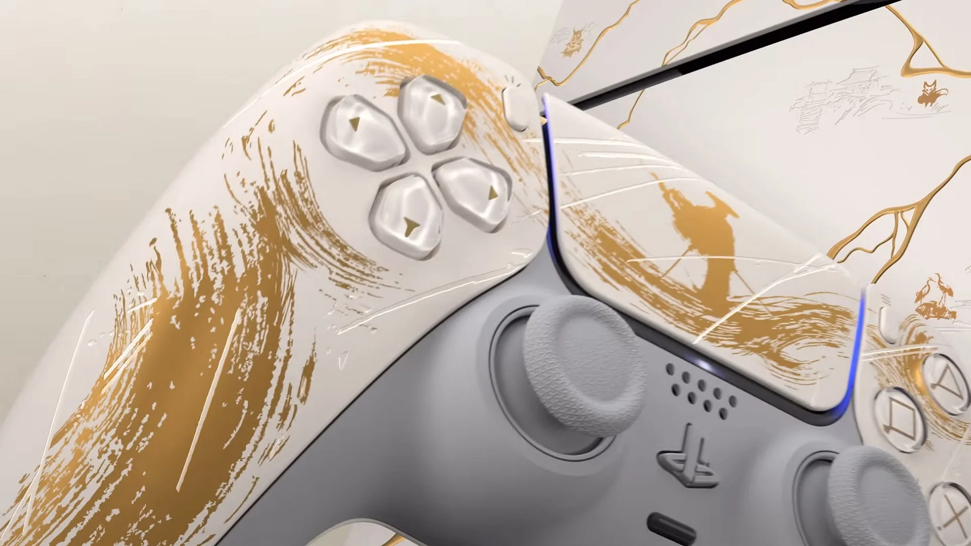 Sony и Sucker Punch представили лимитированные PS5 и DualSense в стиле Ghost of Yotei - изображение 1