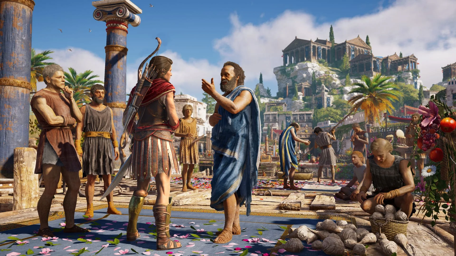 Разработчики Assassinʼs Creed Odyssey рассказали, как в мире игры появились огромные статуи