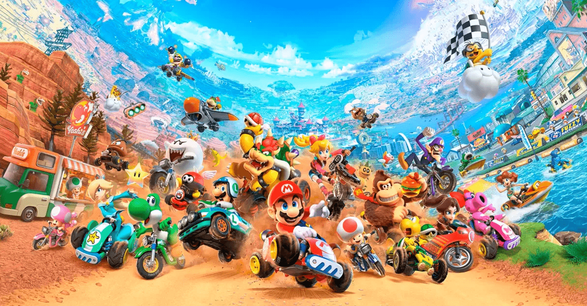 Обложка: скриншот Mario Kart World