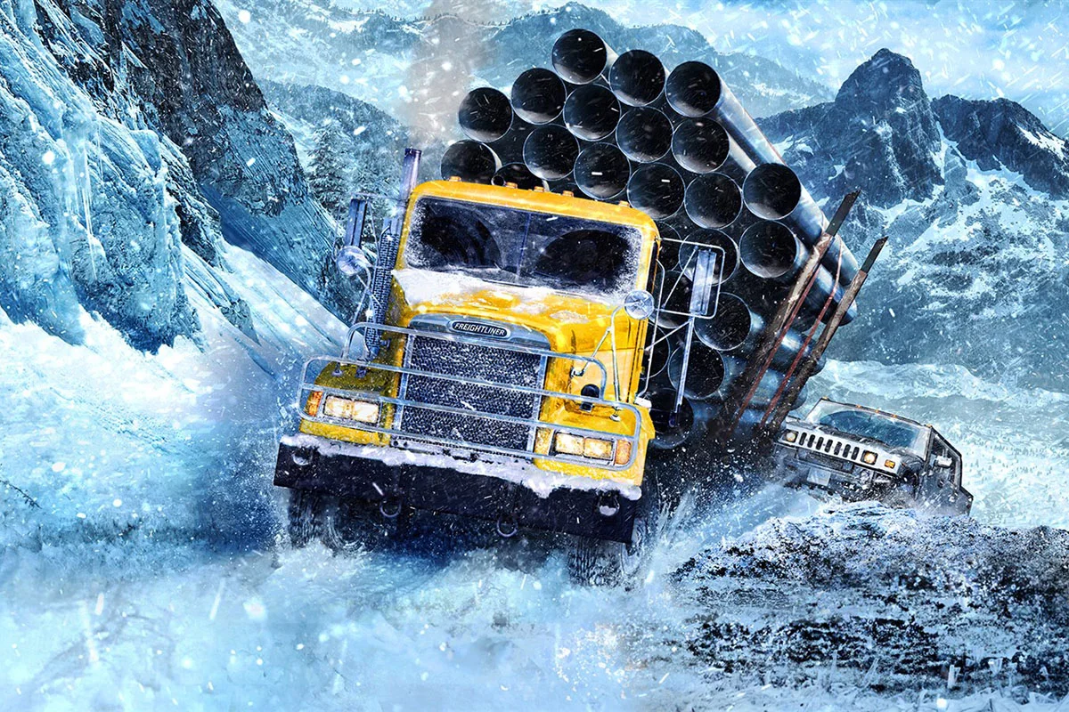 Обложка: видеоигра Snowrunner