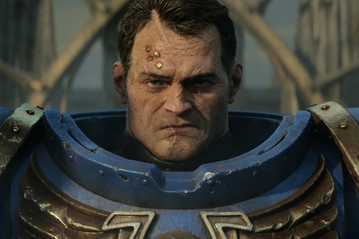 Обложка: видеоигра Warhammer 40,000: Space Marine 2