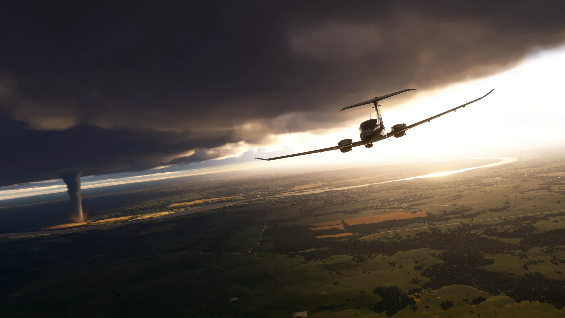 Парк Юрского периода в Microsoft Flight Simulator 2024: летаем среди динозавров