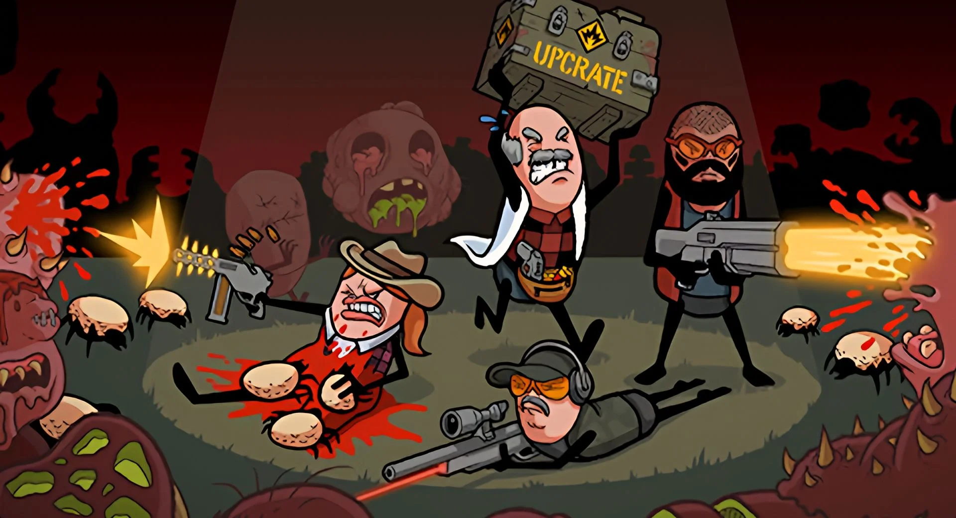 Кооперативный зомби-рогалик Guntouchables раздают бесплатно в честь релиза