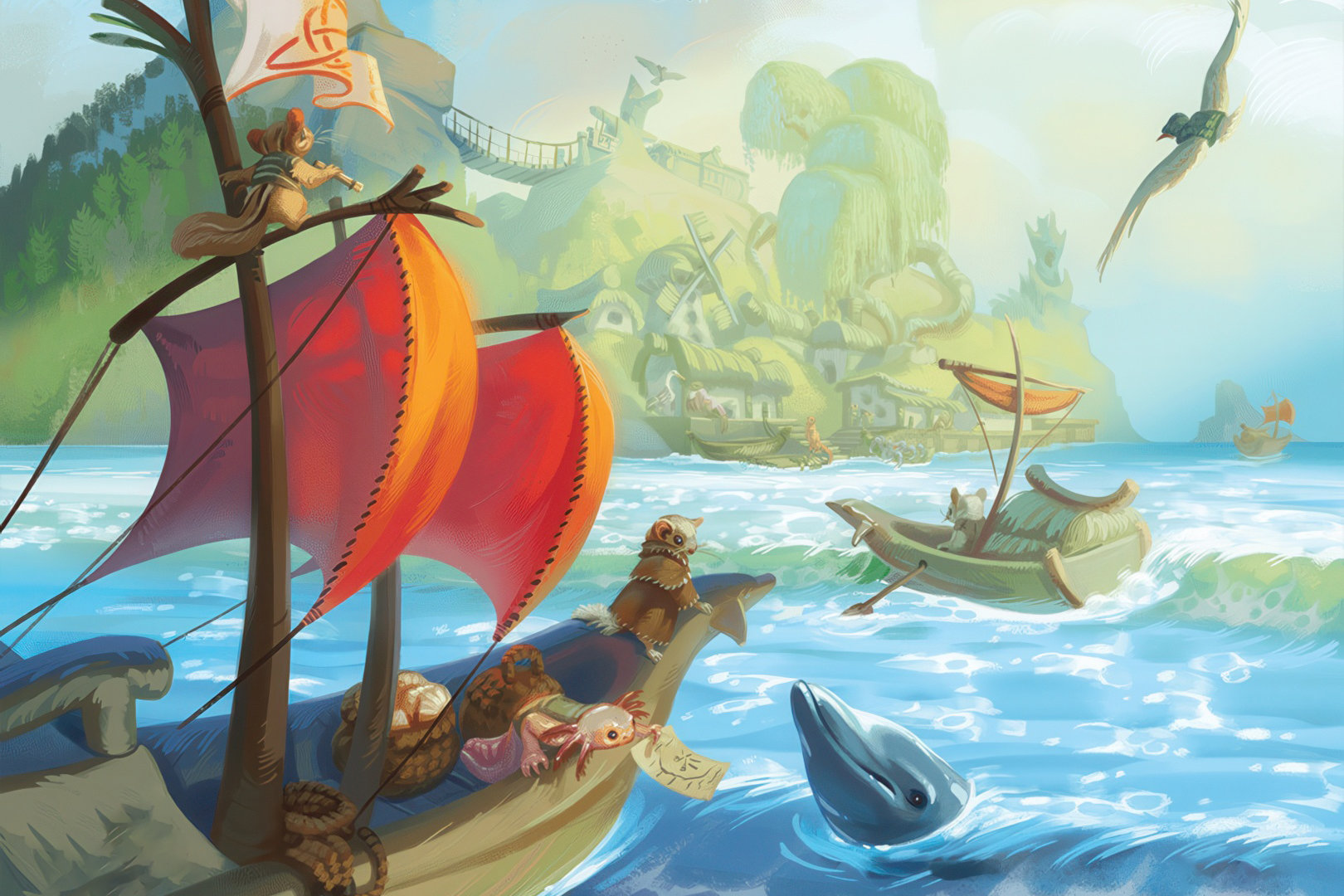 Обложка: настольная игра «Эверделл: Дальний берег»