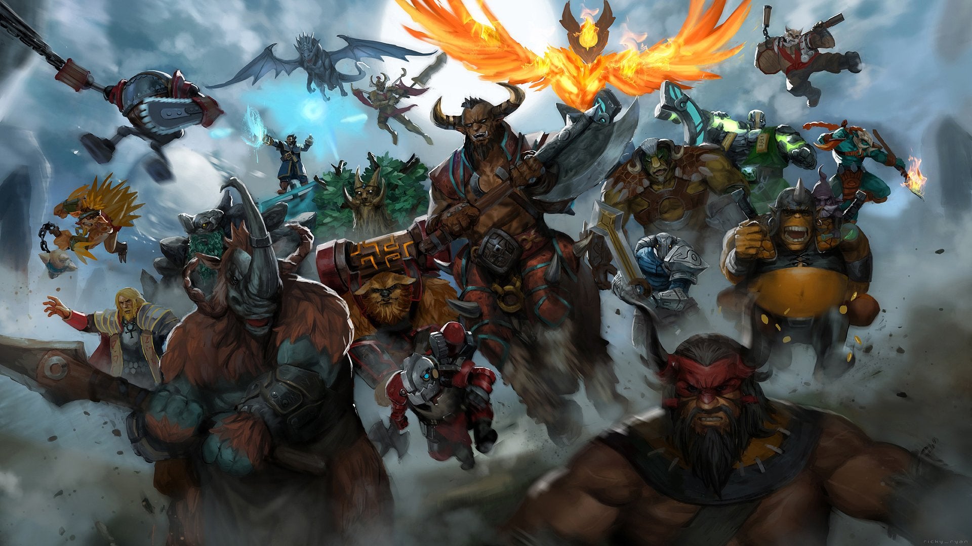 Обложка: видеоигра Dota 2, автор - ricky_ryan