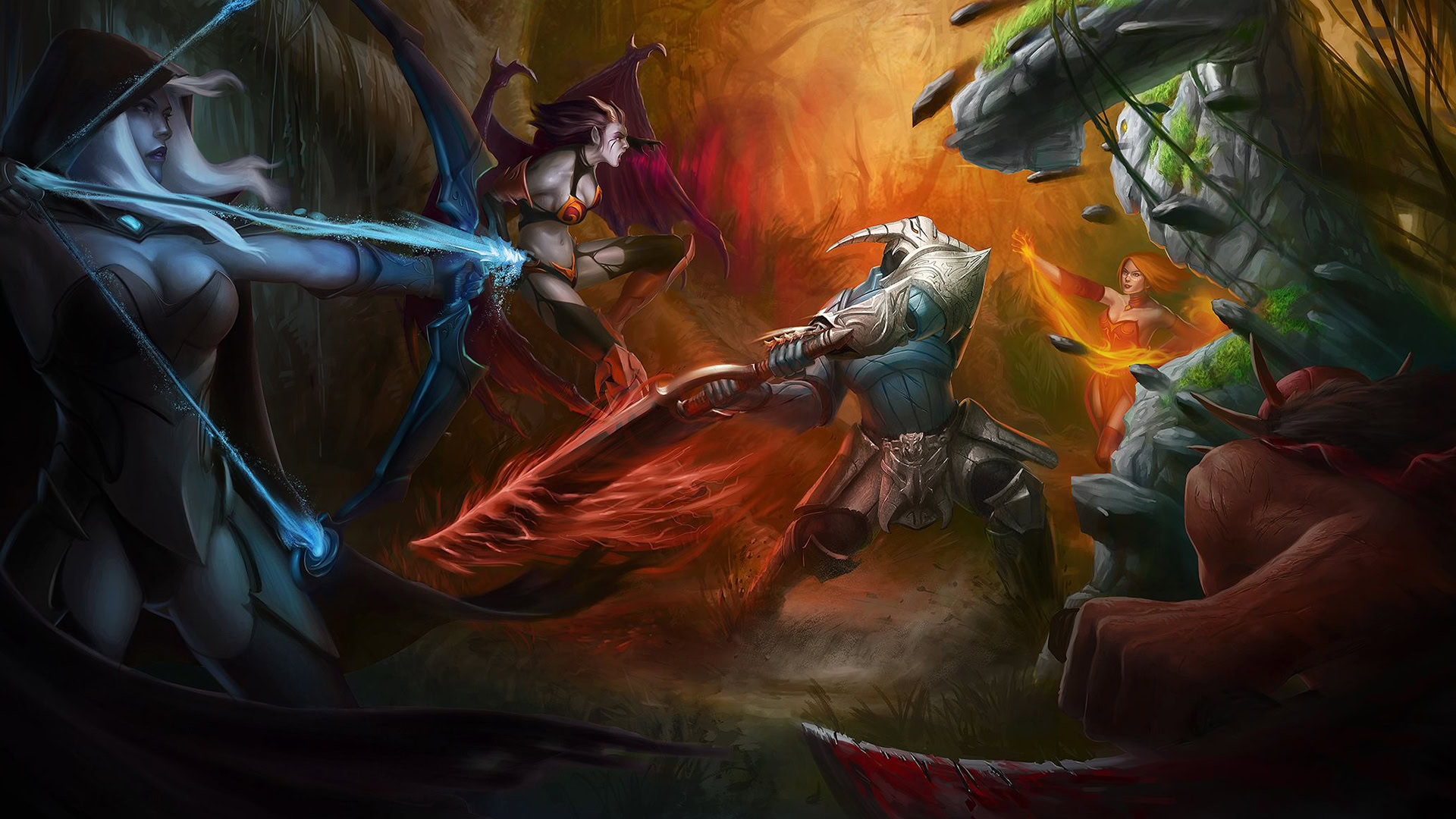 Обложка: видеоигра Dota 2, автор – Zen-Is