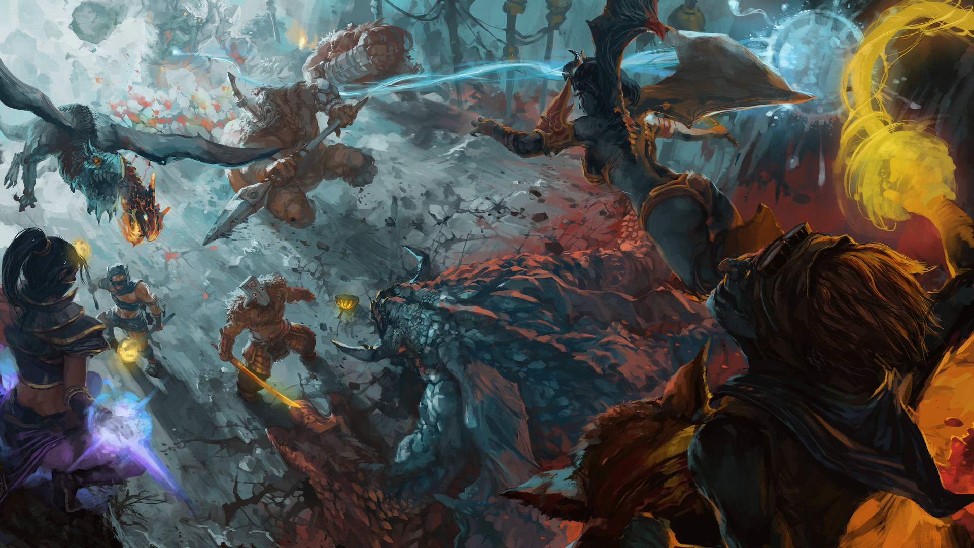 Обложка: видеоигра Dota 2, автор - Tu Na