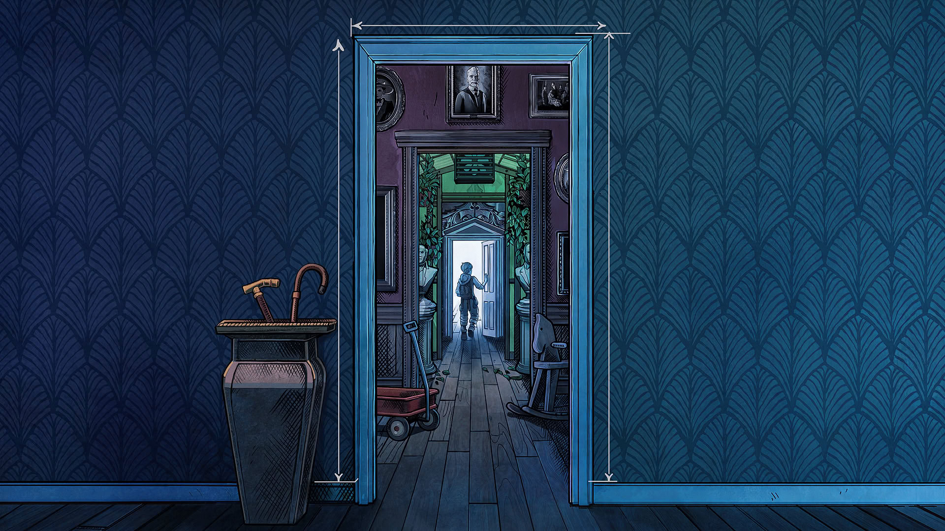 Обложка: видеоигра Blue Prince