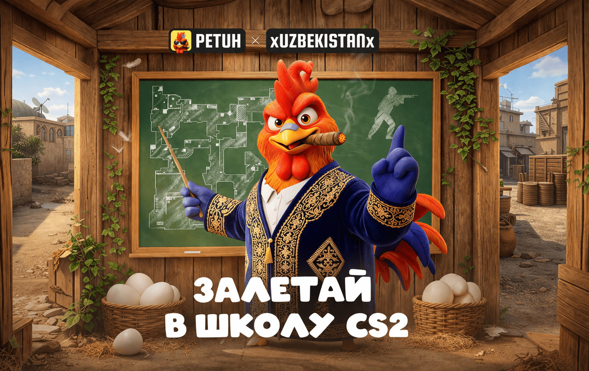 PETUH открывает школу CS2 — с лекциями и турниром на 50 000 бонусов - изображение обложка