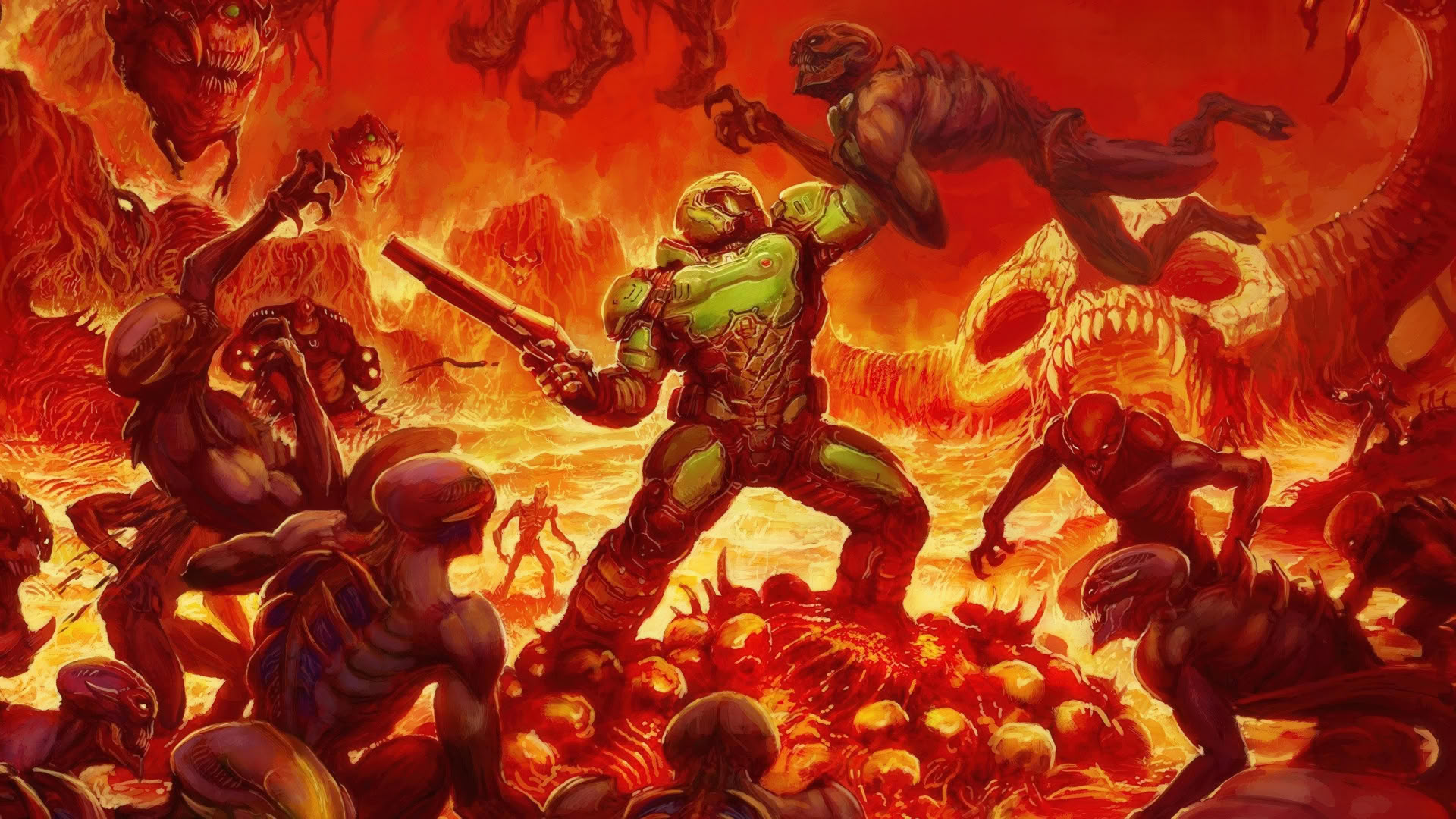 Обложка: видеоигра Doom (2016)