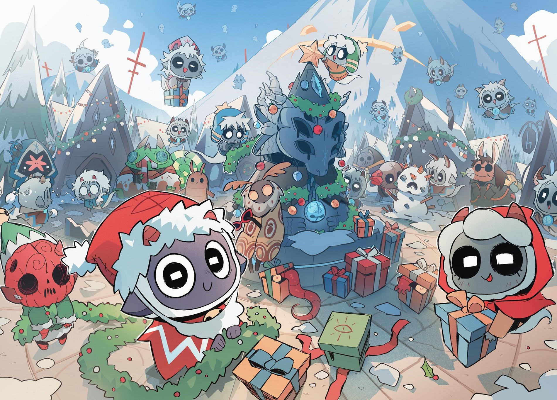 Герои Expedition 33, Atomic Heart и других игр красуются на открытках к Новому году - фото 15