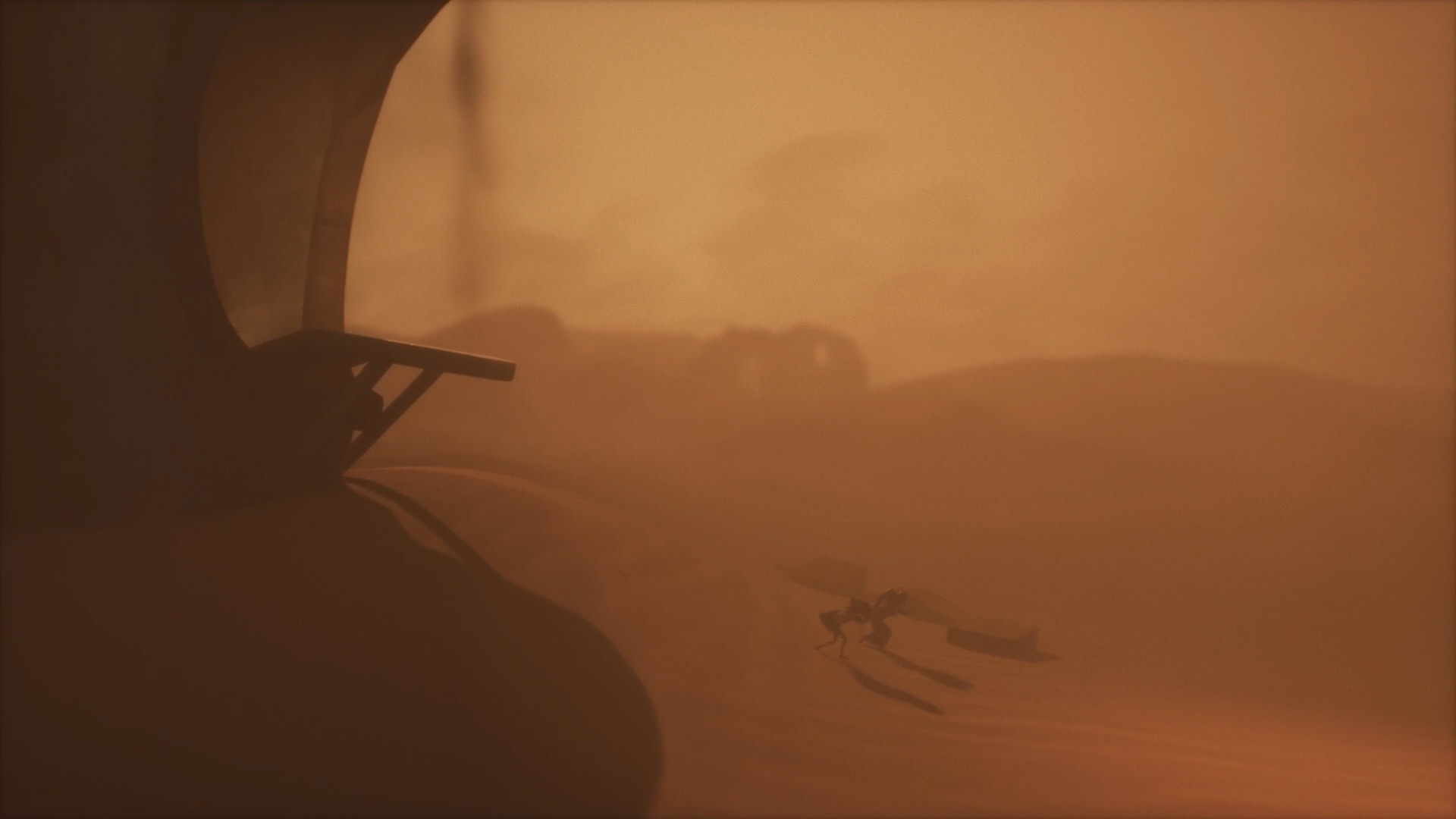 Иногда камера в игре кинематографично отдаляется, чтобы охватить как можно большую панораму. Выглядит это обычно весьма зрелищно.
Источник: видеоигра Little Nightmares 3