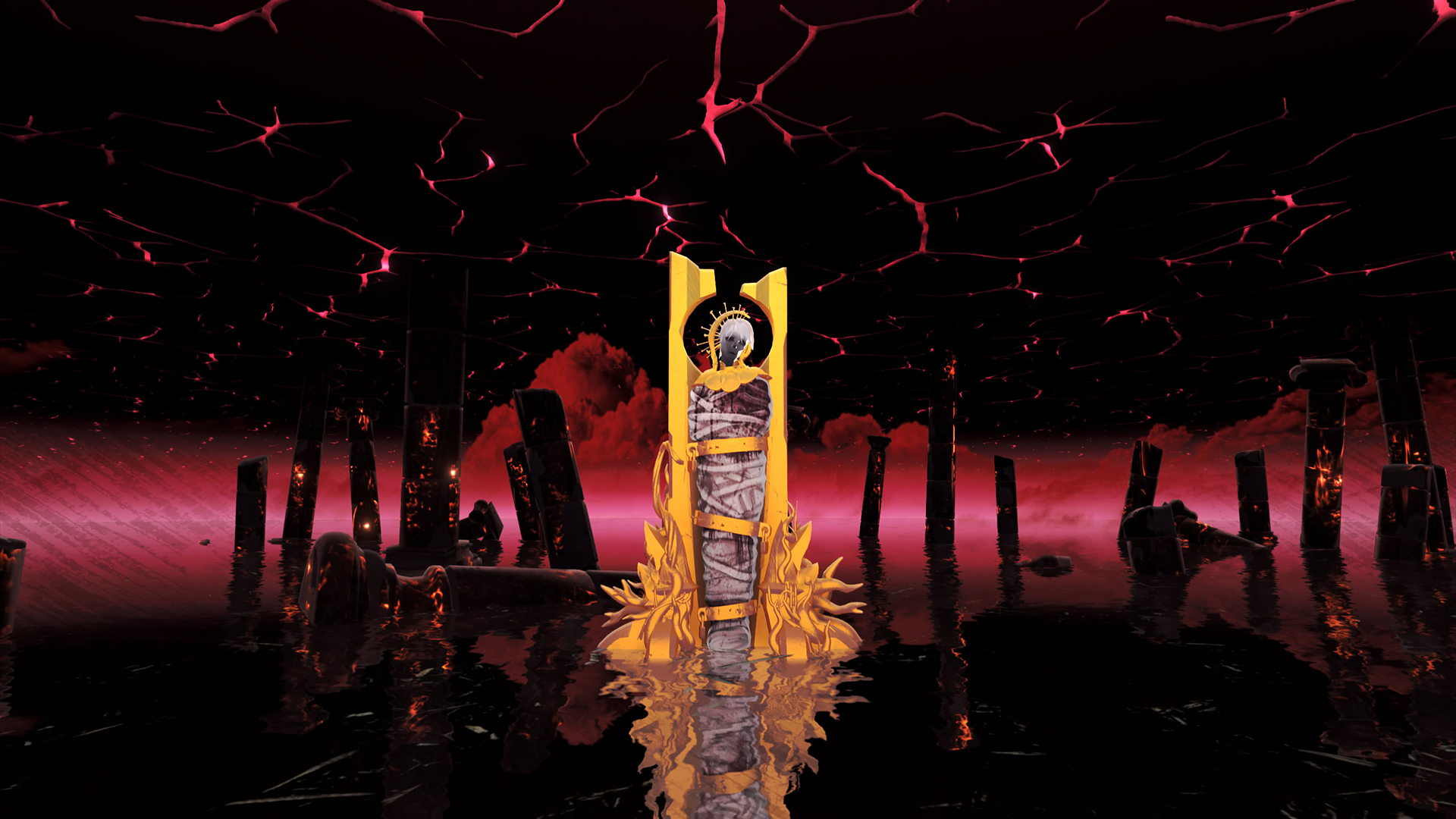 А вот и наш закованный в цепи работодатель.