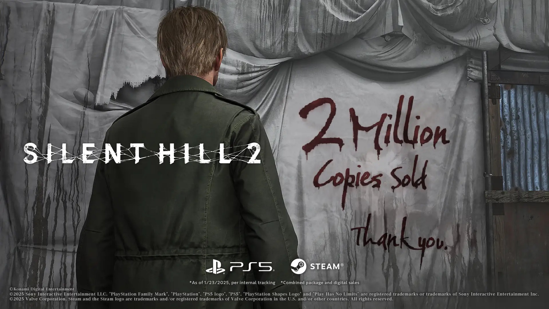 Konami сообщила о более 2 млн проданных копий ремейка Silent Hill 2 - изображение 1 Konami сообщила о более 2 млн проданных копий ремейка Silent Hill 2 - фото 1