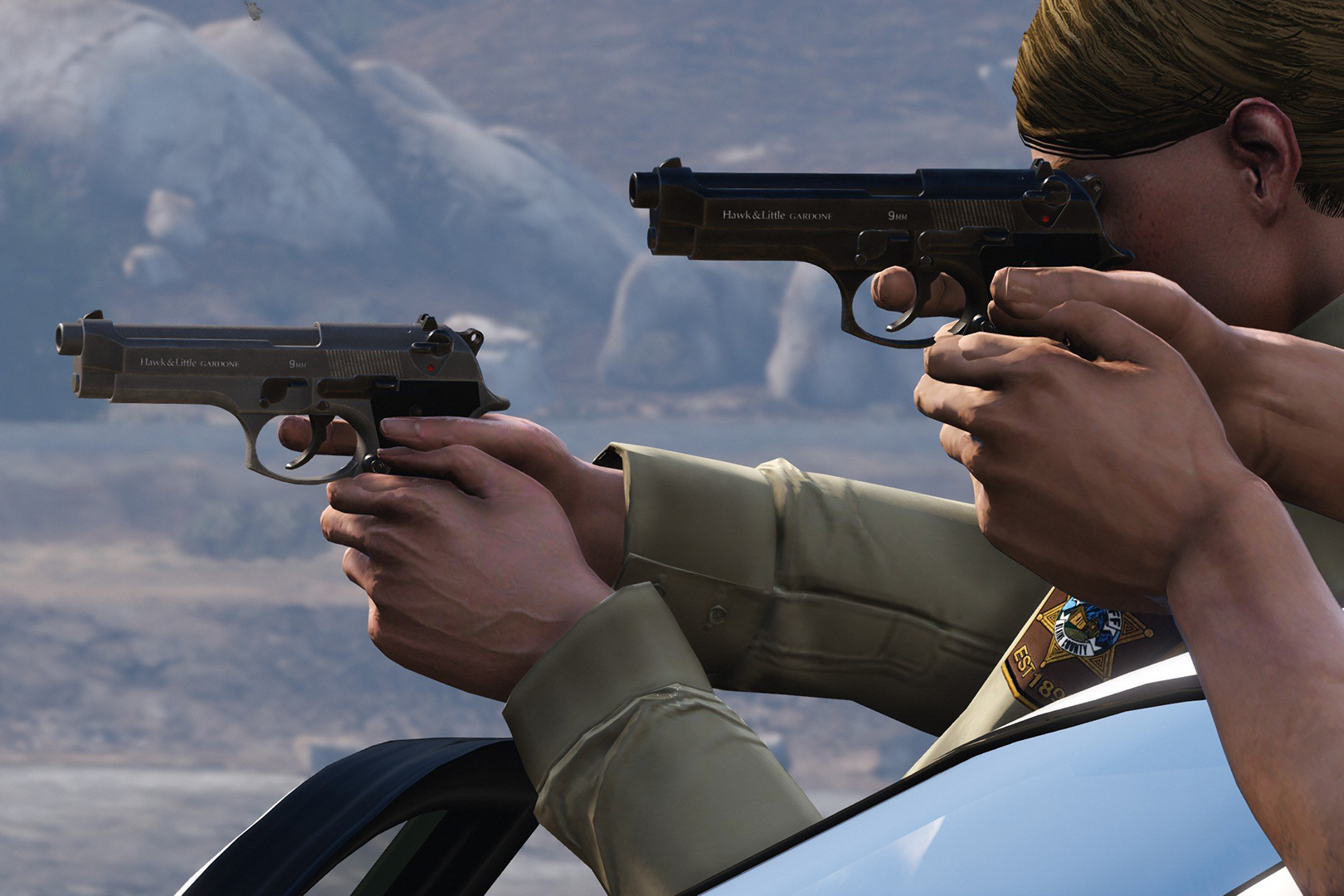 Стрельба по-прежнему ничем не примечательна. Она есть, она работает — всё. Зато появился почти нормальный «стелс». Давно пора!
Источник: видеоигра Grand Theft Auto V