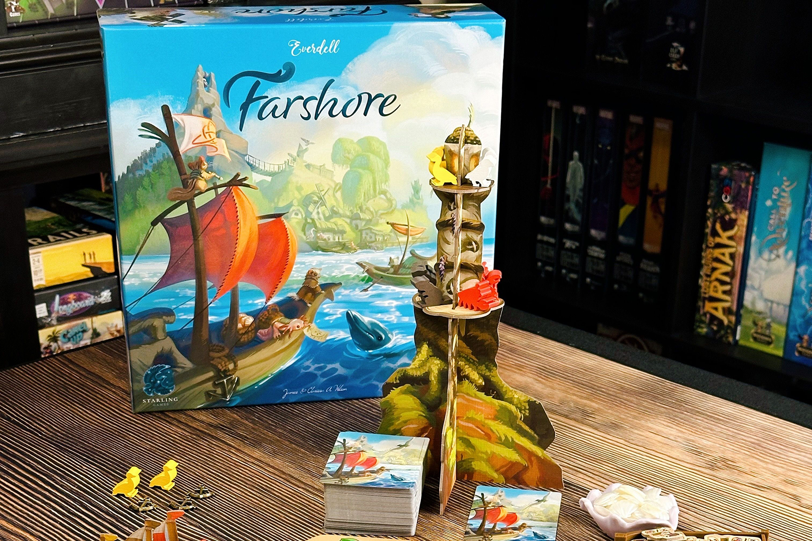 Картонный маяк – настольная игра «Эверделл: Дальний берег»
Источник: BoardGameGeek