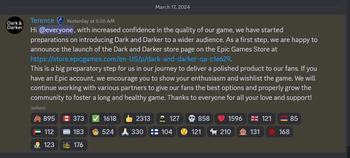 Удалённый из Steam боевик Dark and Darker выйдет в Epic Games Store - изображение 1 Удалённый из Steam боевик Dark and Darker выйдет в Epic Games Store - фото 1