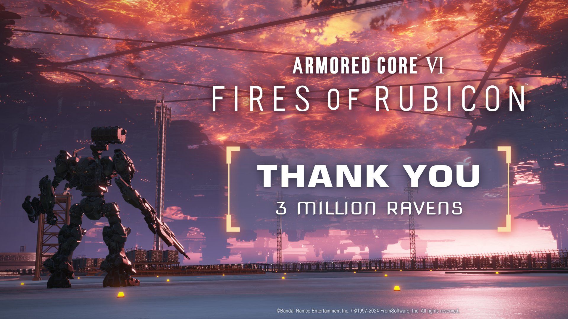 Тираж Armored Core 6 перешагнул за три миллиона - изображение 1 Тираж Armored Core 6 перешагнул за три миллиона - фото 1