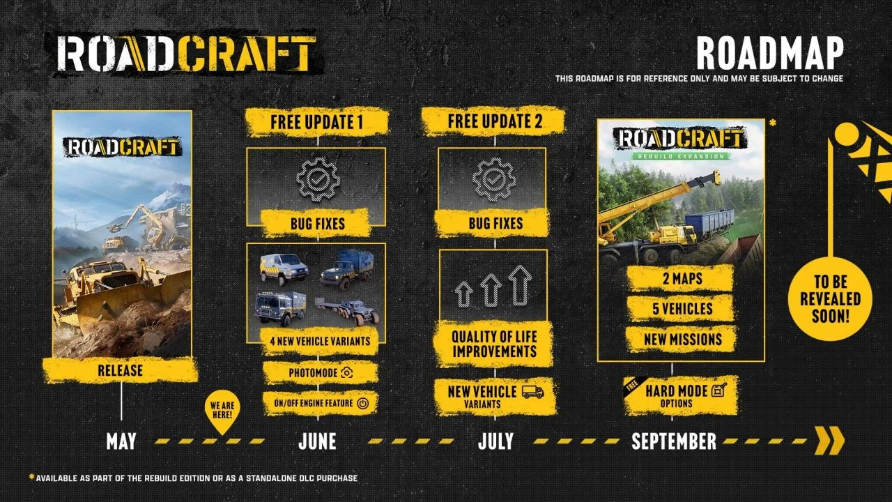 RoadCraft притормаживает: крупное обновление сдвинули на июль