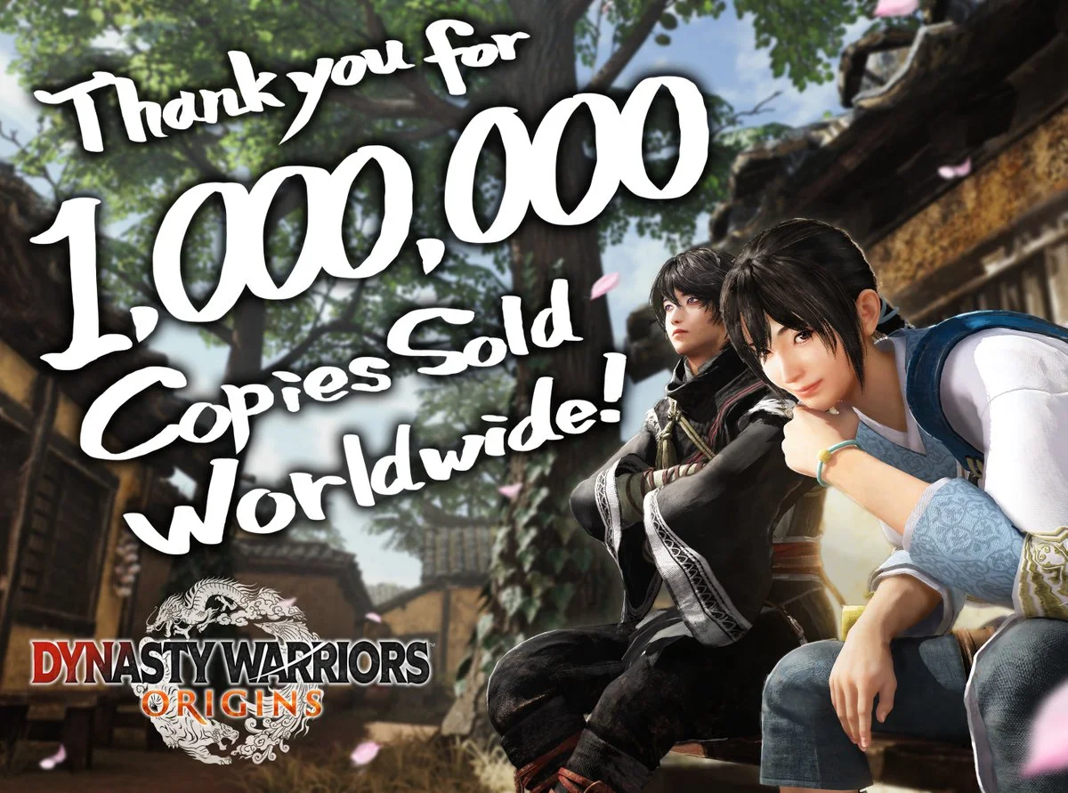 Менее чем за месяц продажи Dynasty Warriors: Origins превысили миллион.