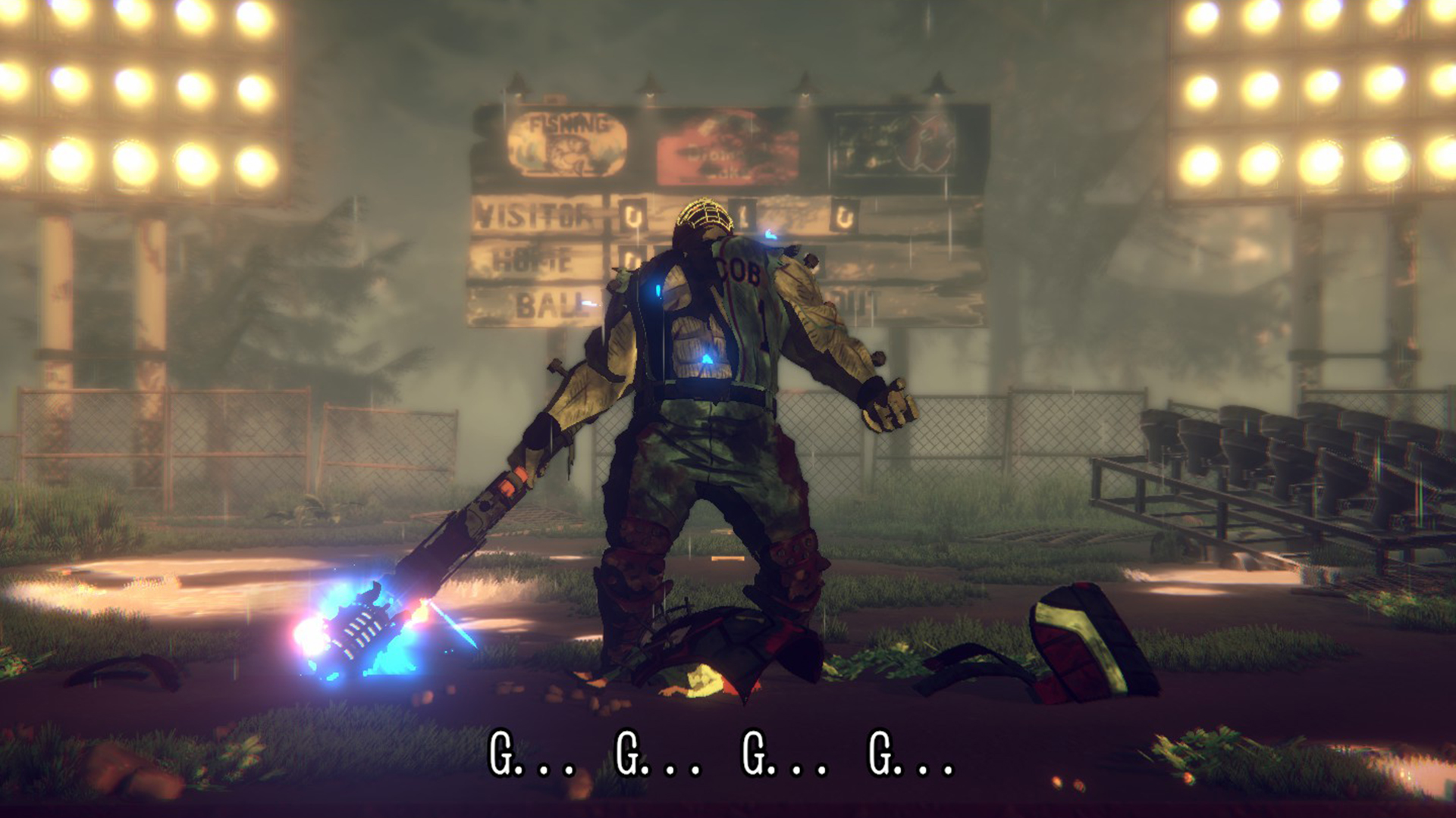 Редкие вражеские здоровяки способны на членораздельный диалог.

Источник: видеоигра Hotel Barcelona