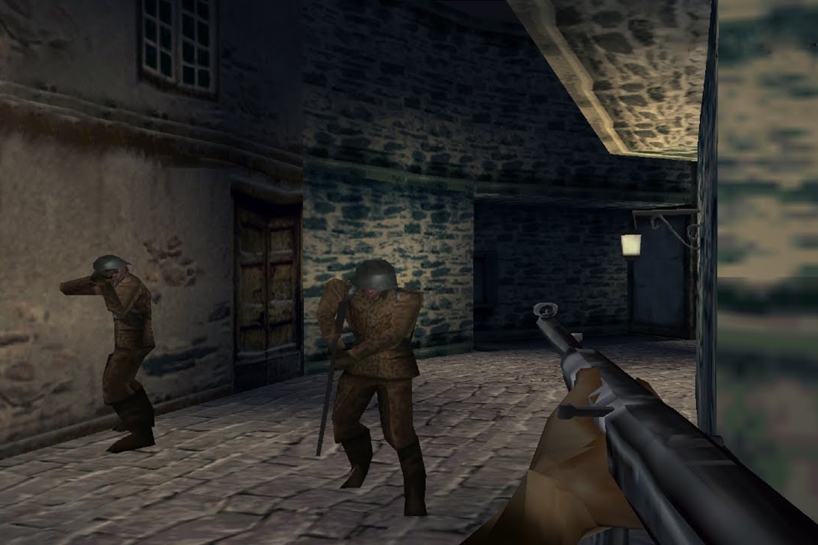 Первая игра плохо состарилась.

Источник: видеоигра Medal of Honor