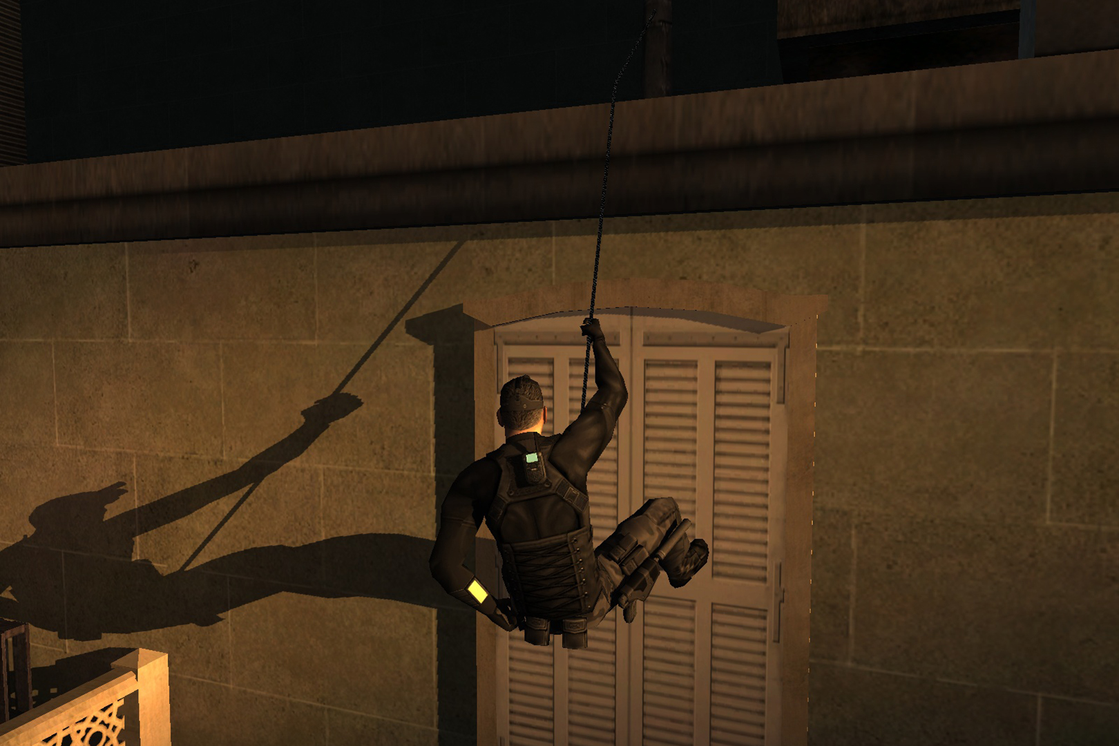 Сейчас подобными анимациями никого не удивить, но в 2002 году игроки поразились разнообразию движений Сэма

Источник: видеоигра Splinter Cell