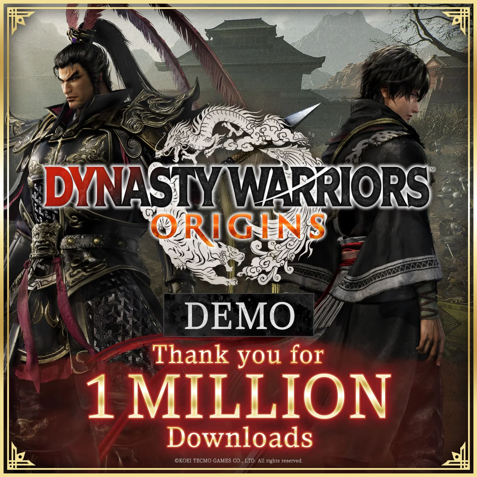 Демоверсию экшена Dynasty Warriors: Origins скачали более миллиона раз - фото 1