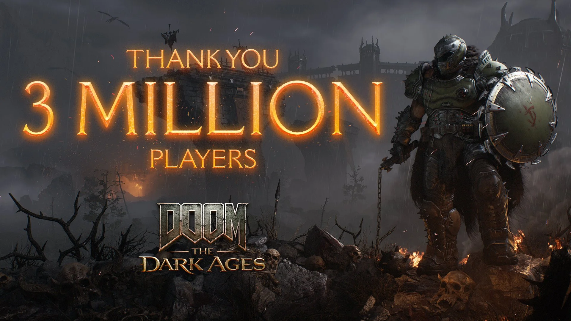 DOOM: The Dark Ages собрала 3 млн игроков за пять дней — это самый успешный запуск id Software - изображение 1 DOOM: The Dark Ages собрала 3 млн игроков за пять дней — это самый успешный запуск id Software - фото 1