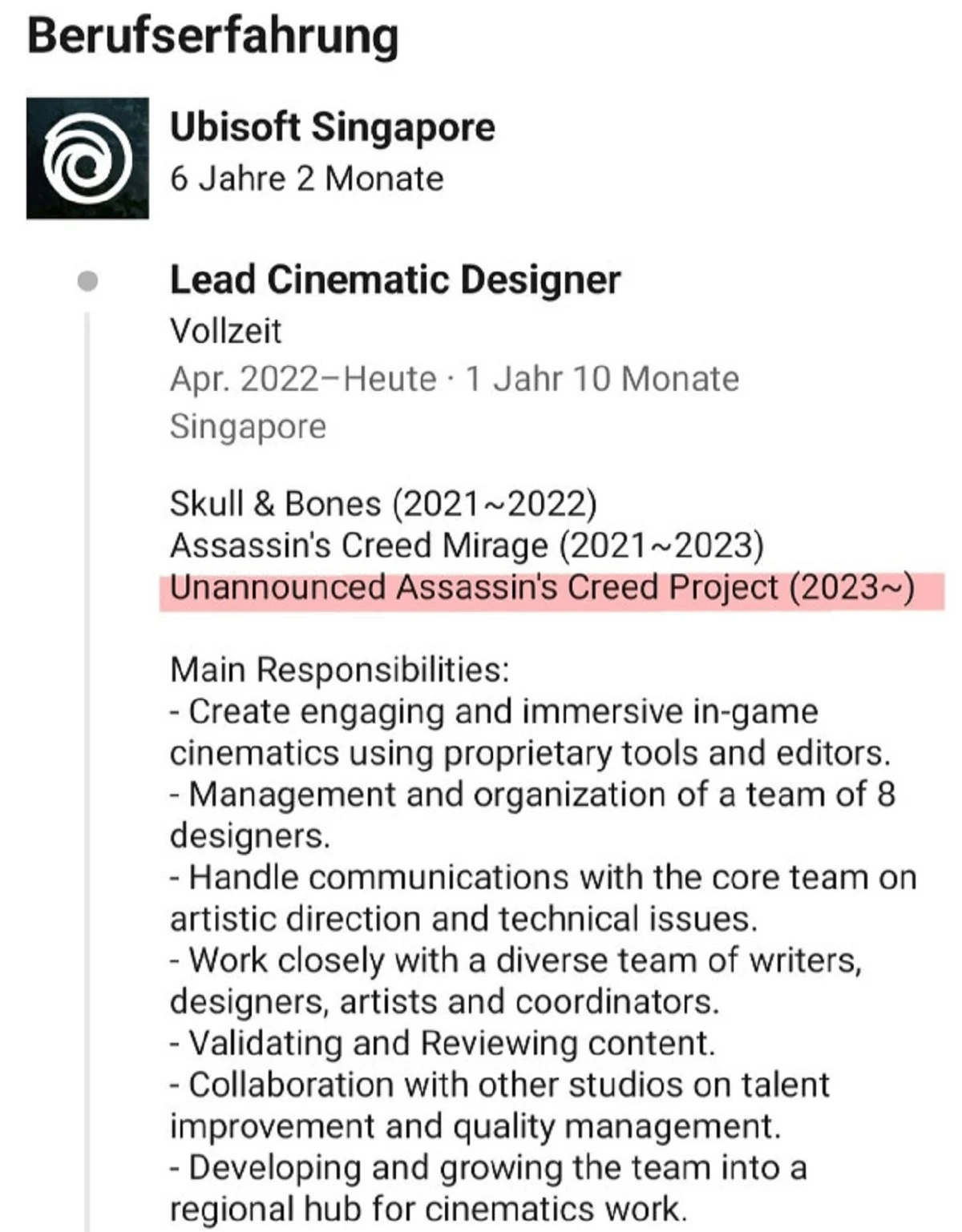 Намёк на ремейк Assassins Creed 4 Black Flag нашли в списке сотрудника Ubisoft - фото 1