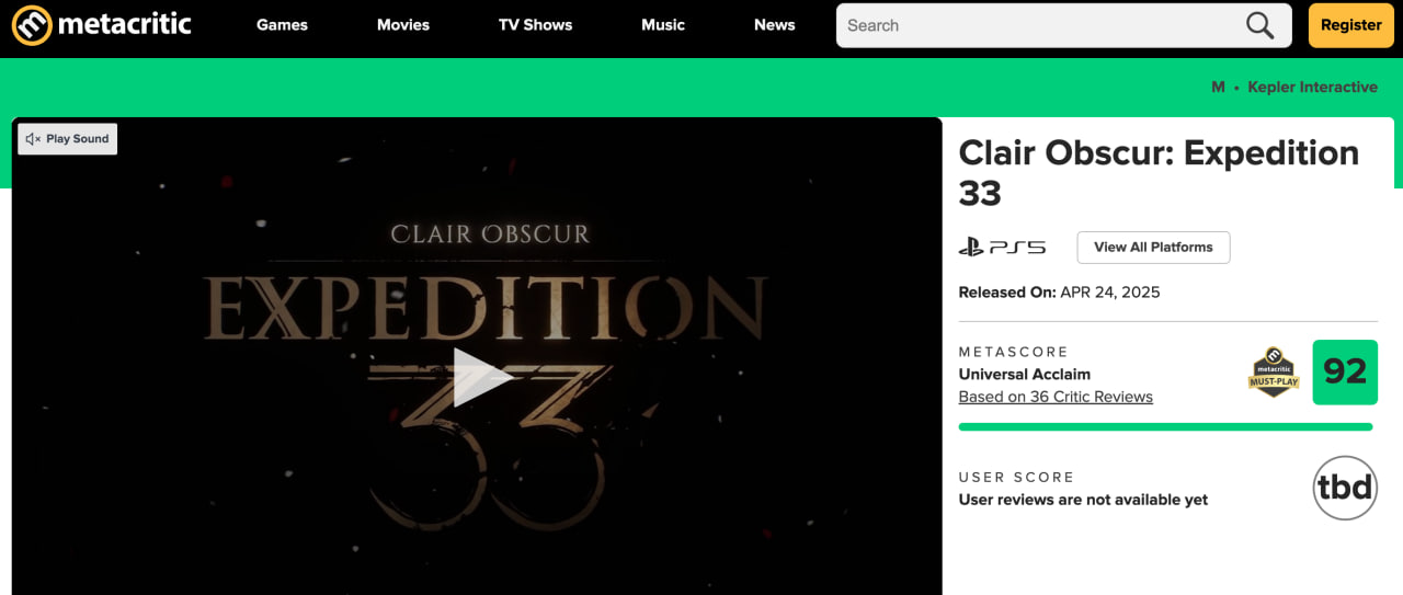 Clair Obscur: Expedition 33 собрала высочайшие оценки СМИ за графику, геймплей и сюжет - изображение 2 Clair Obscur: Expedition 33 собрала высочайшие оценки СМИ за графику, геймплей и сюжет - фото 2
