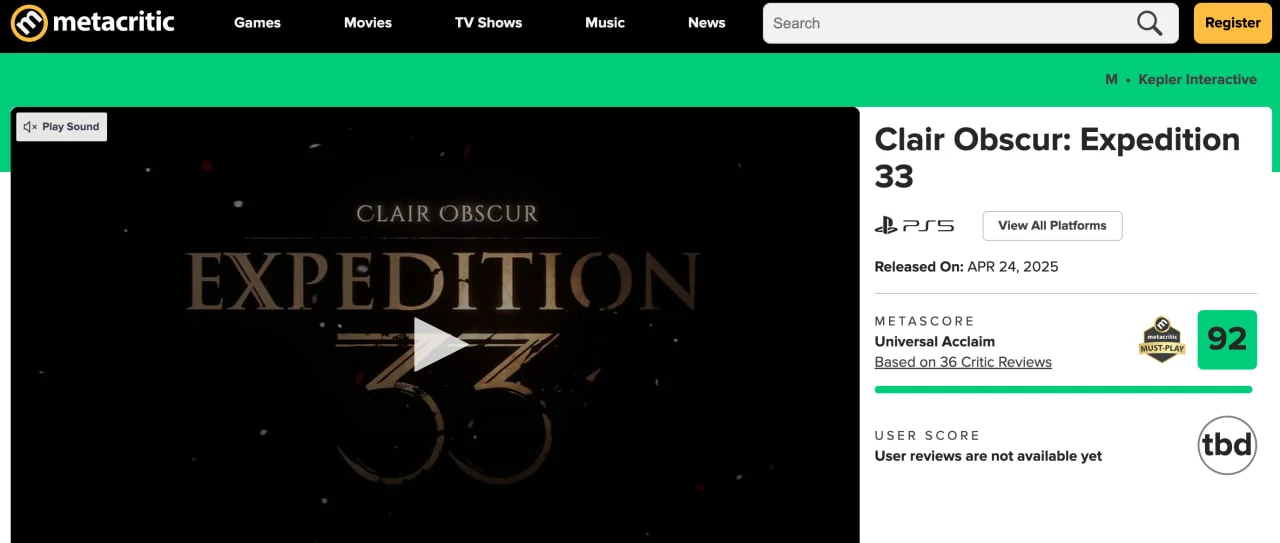 Clair Obscur: Expedition 33 собрала высочайшие оценки СМИ за графику, геймплей и сюжет