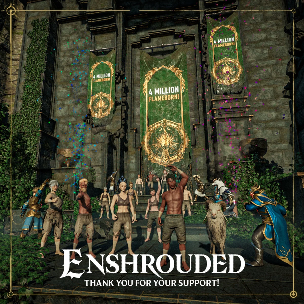  Выживач Enshrouded привлек более 4 млн игроков, несмотря на то, что игра находится в раннем доступе Steam.
