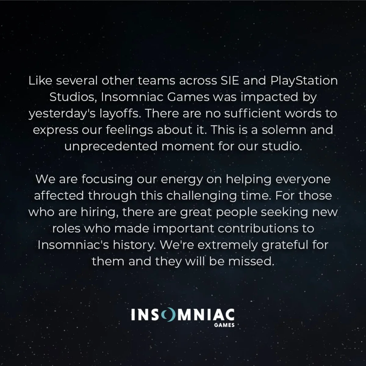 Авторы из Insomniac рассказали о тяжёлых чувствах в связи с увольнениями Sony - фото 1