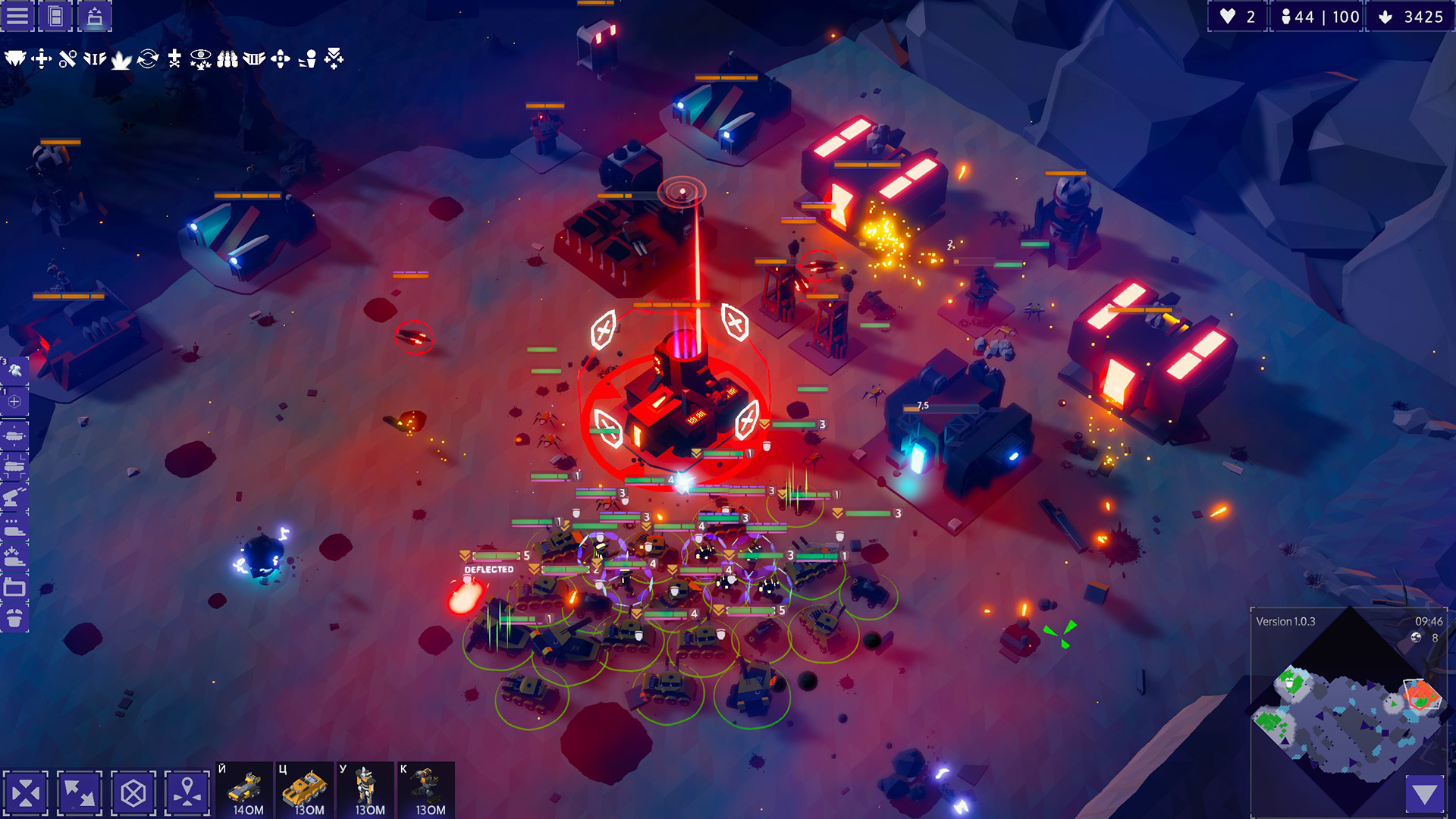 Уничтожение штаба противника — ваша основная задача.
Источник: видеоигра Rogue Command