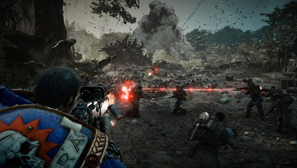 Создатели Warhammer 40000: Space Marine 2 развили технологию из World War Z для орд врагов - изображение 1 Создатели Warhammer 40000: Space Marine 2 развили технологию из World War Z для орд врагов - фото 1