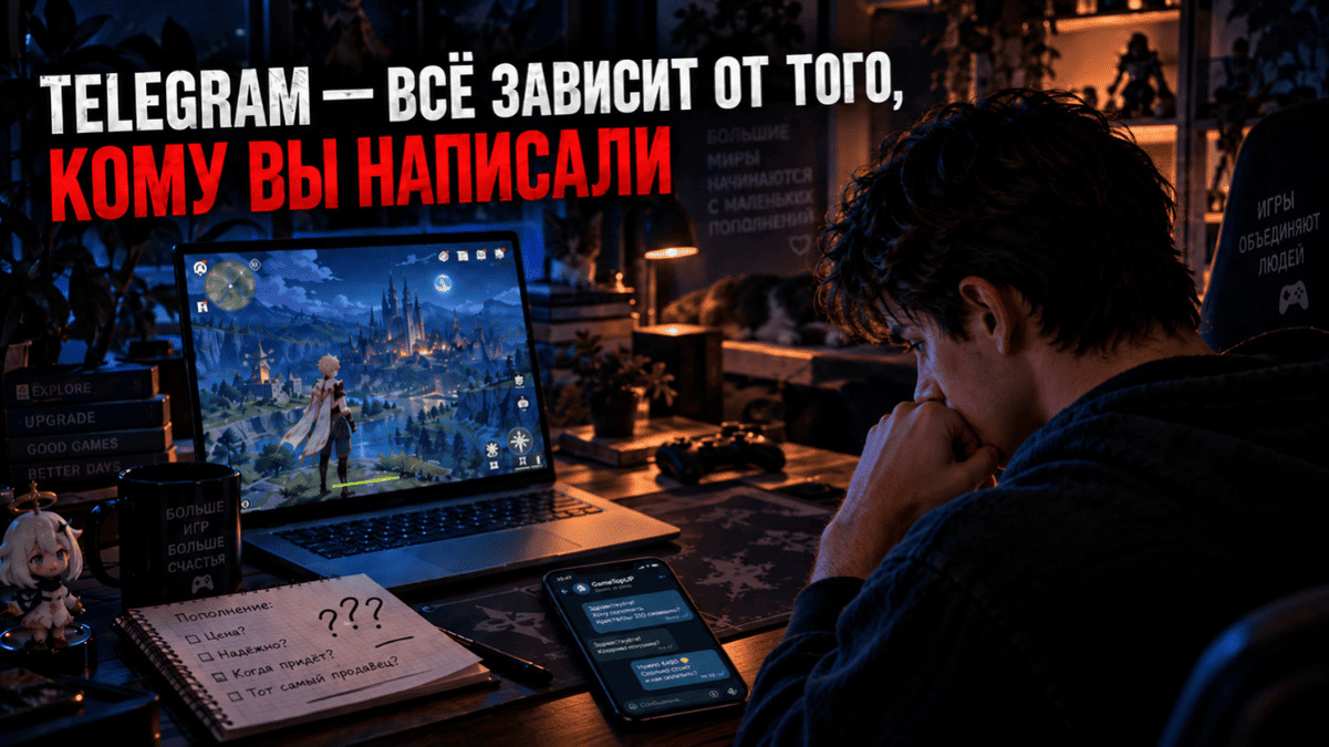 Пополнение игры с помощью Telegram и Telegram-ботов