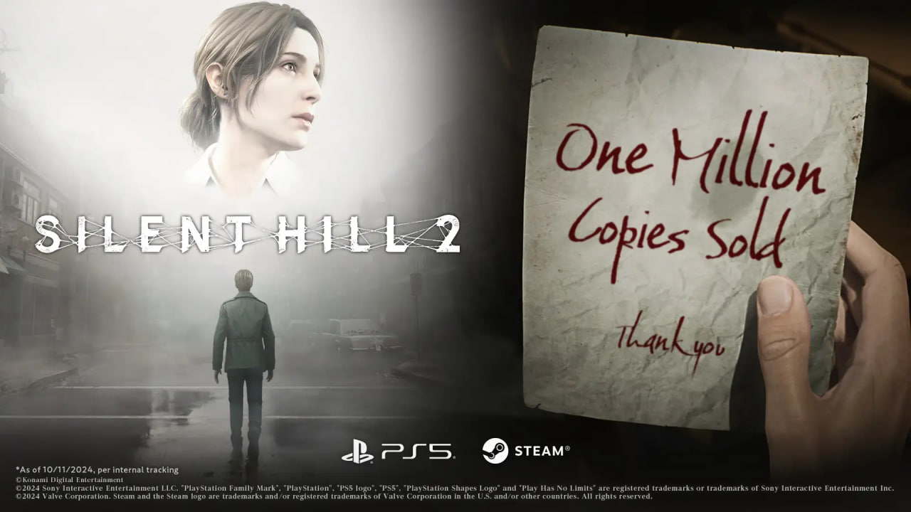Тираж ремейка Silent Hill 2 перевалил за 1 млн копий за первые три дня после релиза - изображение 1 Тираж ремейка Silent Hill 2 перевалил за 1 млн копий за первые три дня после релиза - фото 1