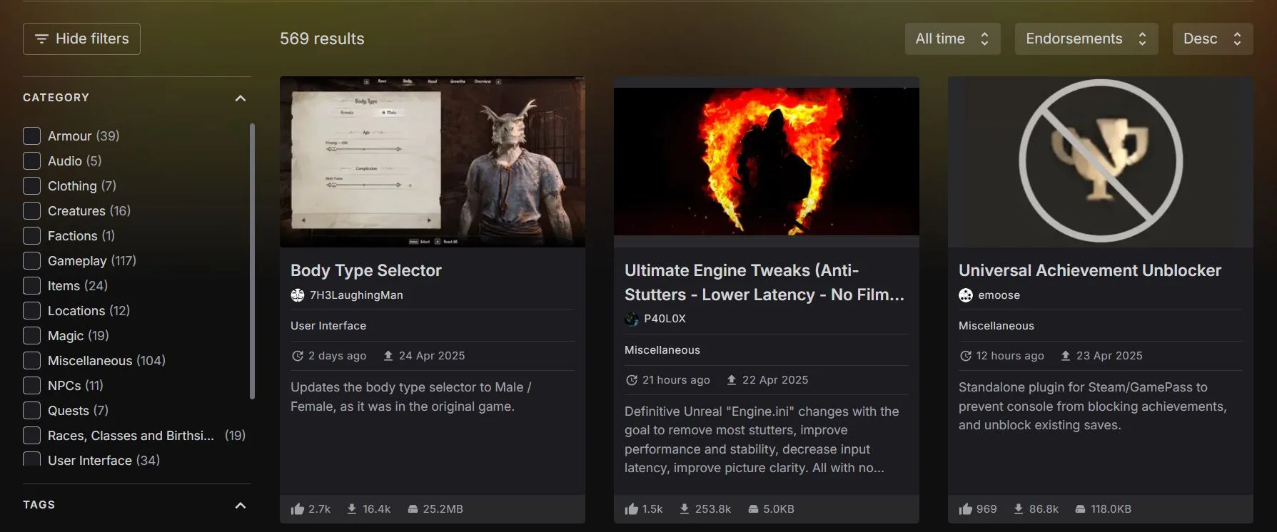 Игроки заставили Nexus вернуть гендерный мод для ремастера TES4: Oblivion - изображение 2 Игроки заставили Nexus вернуть гендерный мод для ремастера TES4: Oblivion - фото 2