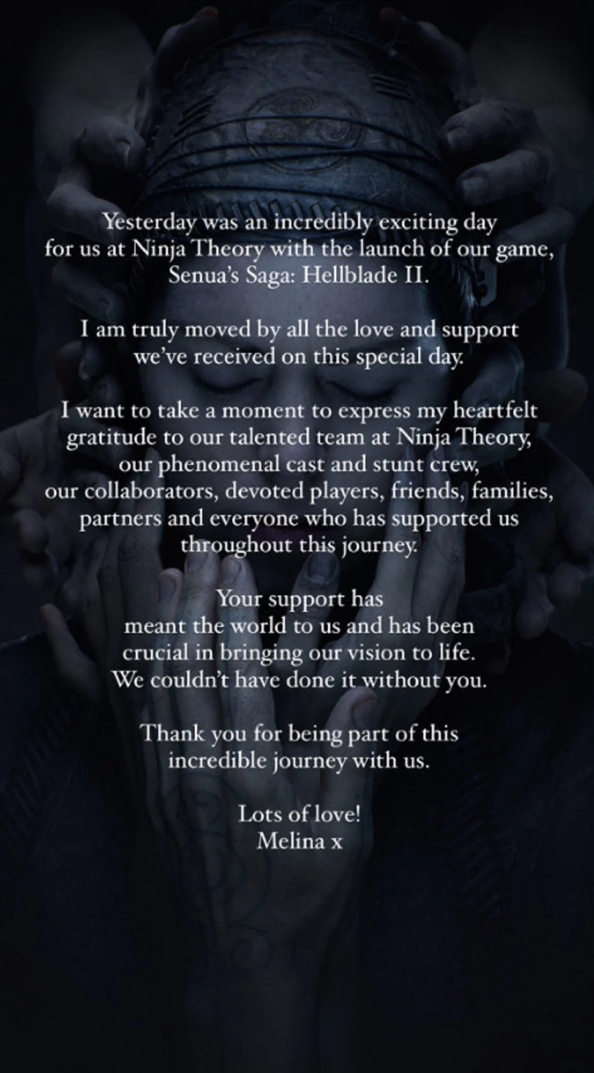 Творцы Hellblade 2 поблагодарили игроков за хорошие отзывы и поддержку - фото 2