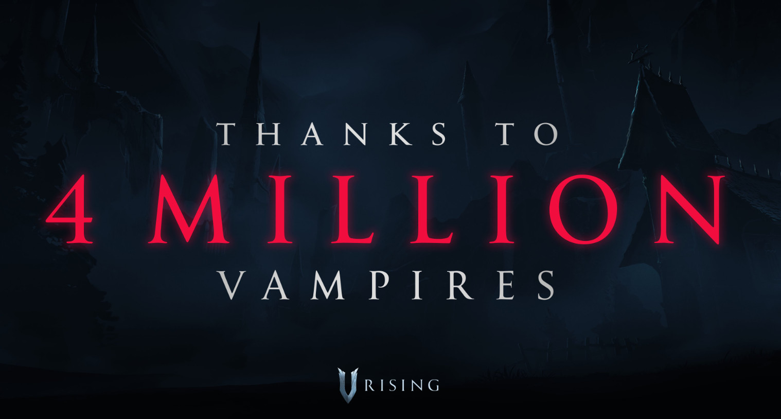 Выживалка V Rising насчитала уже четыре миллиона вампиров - изображение 1 Выживалка V Rising насчитала уже четыре миллиона вампиров - фото 1