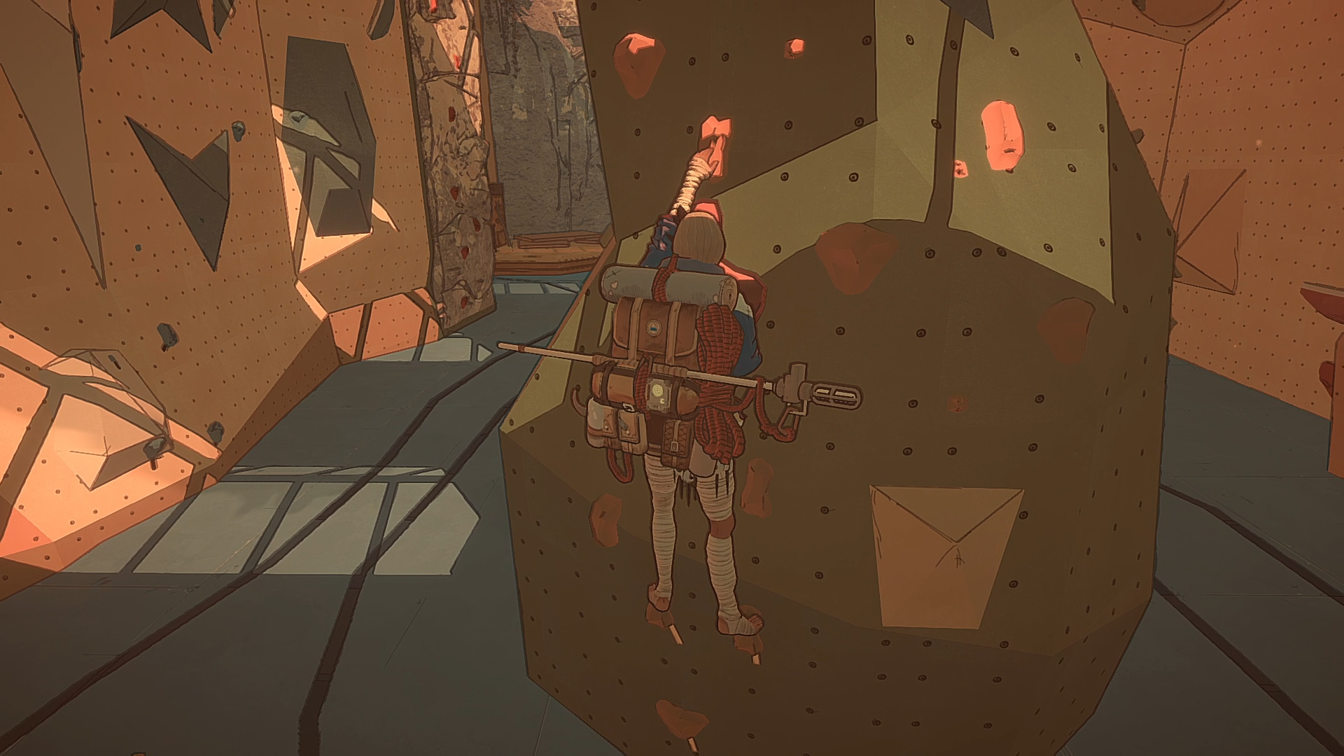 Перед тем, как отправиться в путь, игроку предложат отточить навыки на просторной тренировочной площадке.

Источник: видеоигра Cairn