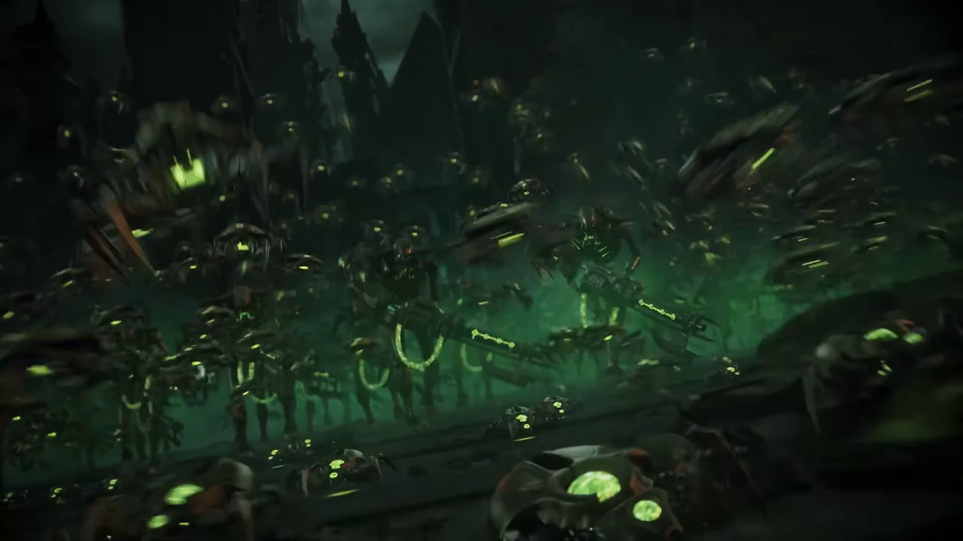 Армия некронов со скоробеямив трейлере 9-ой редакции Warhammer 40K.

Источник: Games Workshop