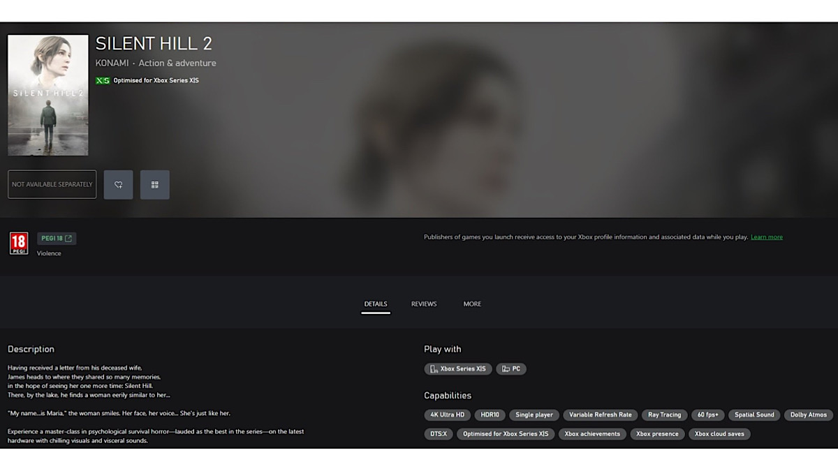 Silent Hill 2 Remake приближается к Xbox Series