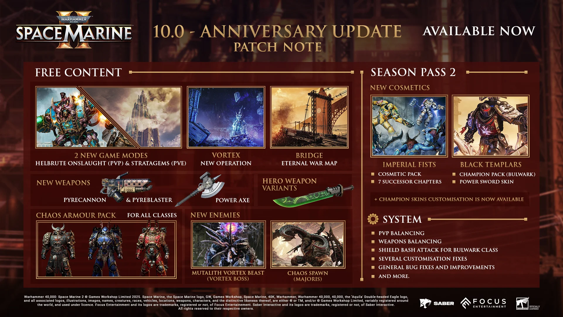 Год в бою: Warhammer 40,000: Space Marine 2 отмечает годовщину масштабным апдейтом