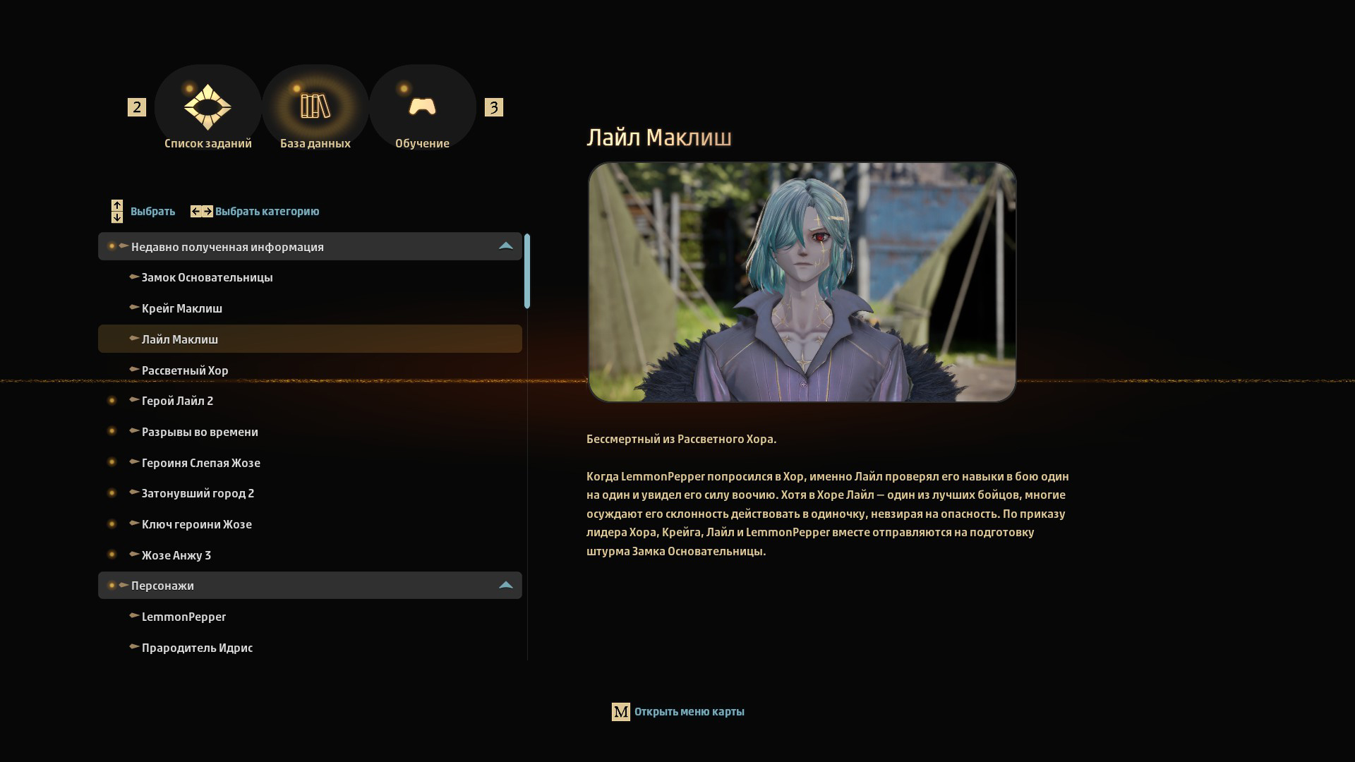 Справедливости ради, в одном из меню Code Vein 2 есть подробный кодекс с описанием всех сущностей и деталей лора. Но кто в здравом уме захочет заниматься этим, когда игра даже не пытается заинтересовать этим обилием терминов?

Источник: видеоигра Code Vein 2