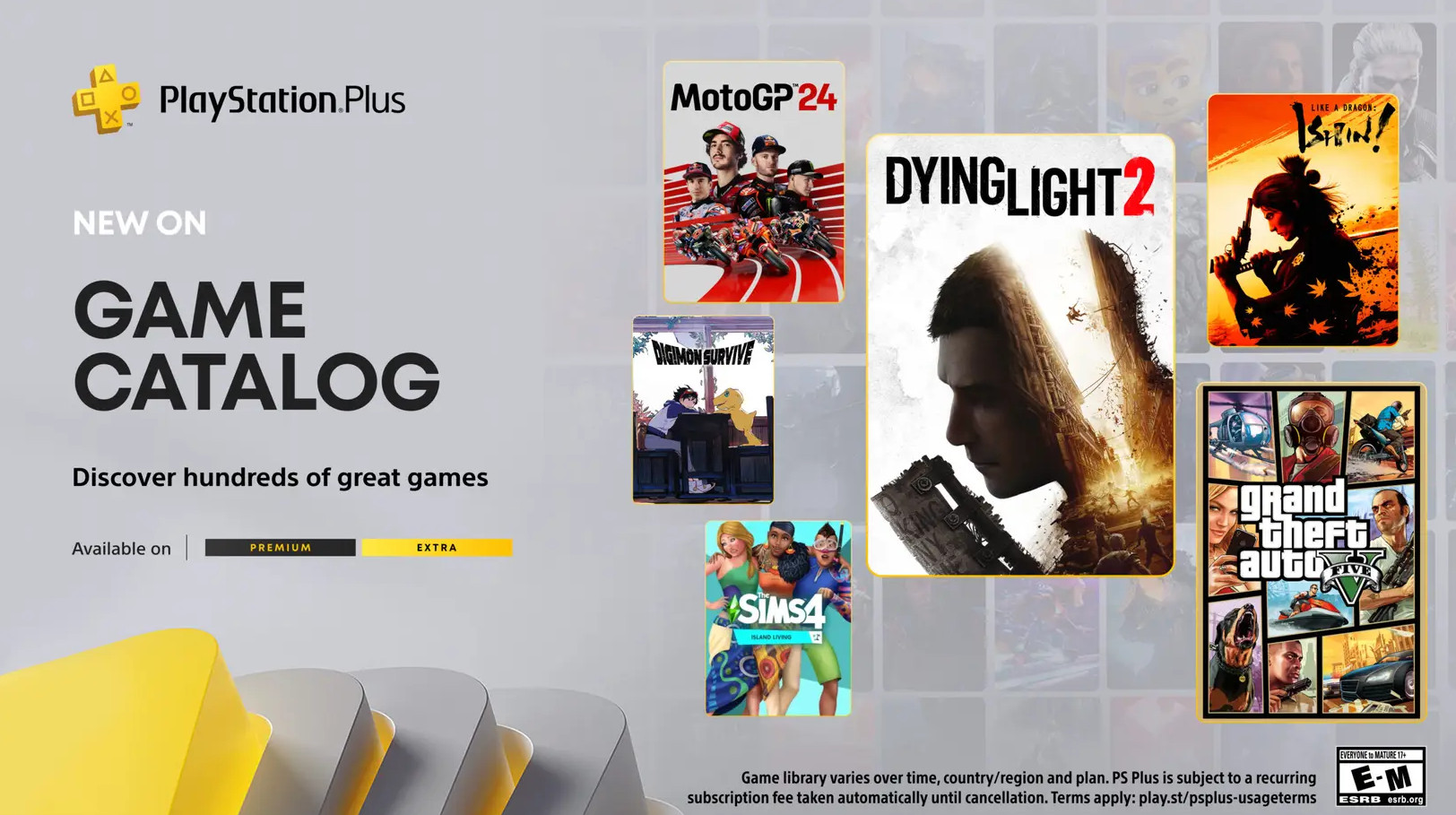 GTA 5 с Dying Light 2 и Chilvary 2 пополнит каталог расширенной PlayStation Plus в ноябре - изображение 1 GTA 5 с Dying Light 2 и Chilvary 2 пополнит каталог расширенной PlayStation Plus в ноябре - фото 1