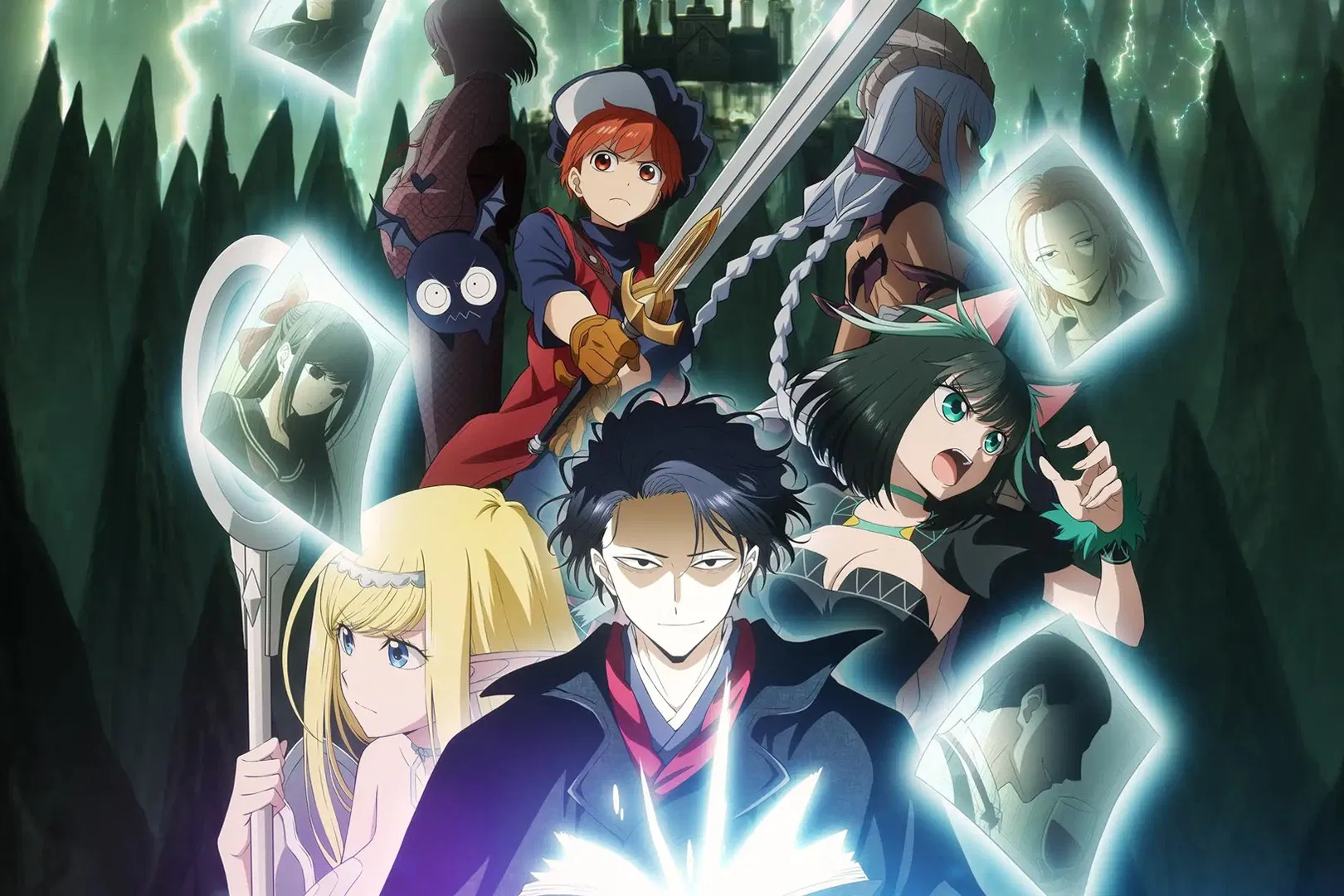 Вместо харизматичного героя мы получаем усталого и мрачного интеллектуала, который то и дело сталкивается с девушками, не желающими его отпускать. Это исекай, в котором героя буквально удерживает сама история, не давая ему исчезнуть.
Источник: студия Atelier Pontdarc